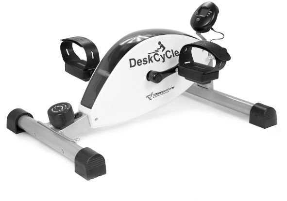 Deskcycle Desk Exercise Bike Pedal Exerciser-White
