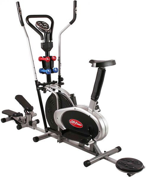 Life Power 5 in 1 Cross Trainer With Stepper , Twister and Dumble 4052 - Multi
