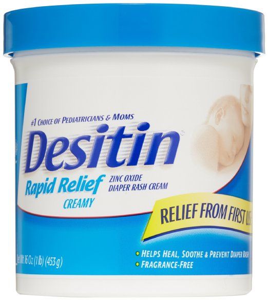 Desitin Diaper Rash Cream Rapid Relief, 16-Ounce Jar