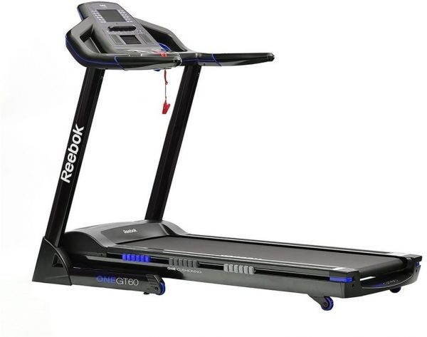 Reebok GT60 One Series Treadmill - Black With Blue Trim