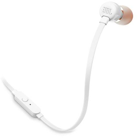 JBL In-Ear Headphones, White - T110