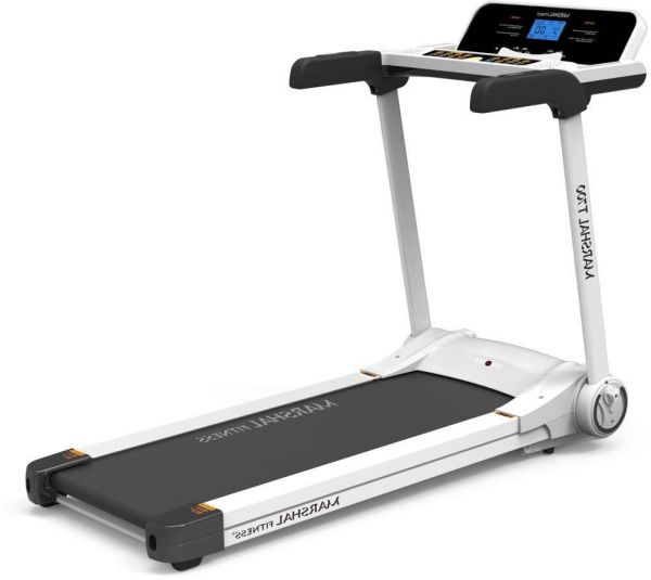 Marshal Fitness Pre installed Fancy Smart and Slim Easy Storage Fordable Home Use Treadmill
