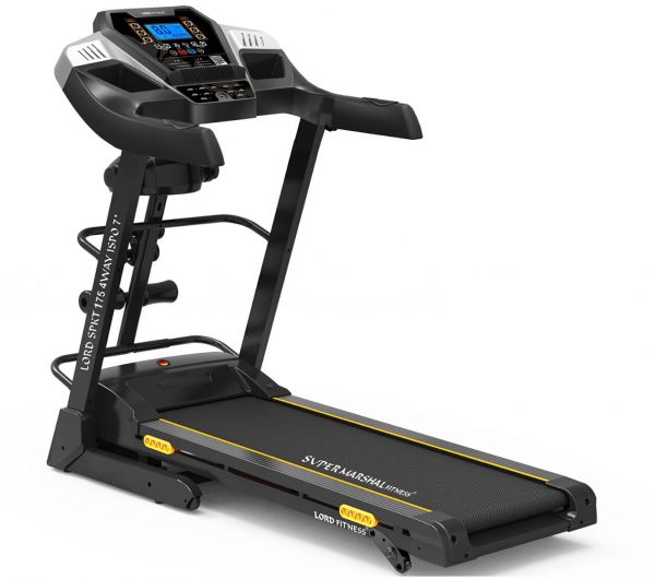 Marshal Fitness Six Level Shock Absorption Home Use Treadmill With Mp3 And LCD Display-PKT-175-4
