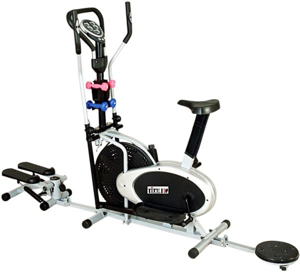 Life Top 5 in 1 Cross Trainer With Stepper , Twister and Dumble - Multi