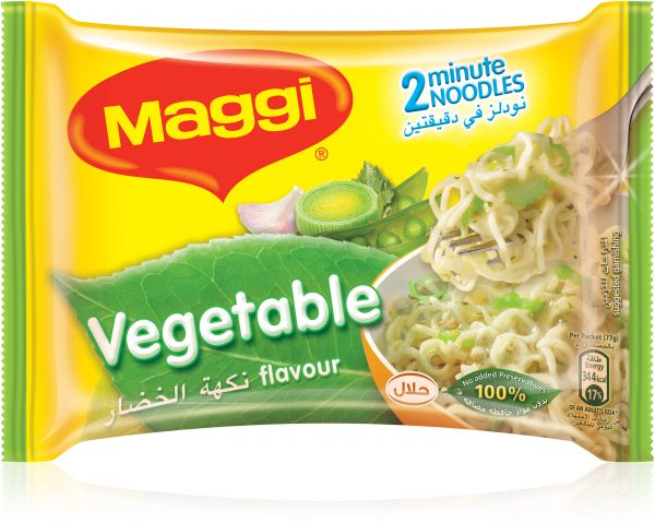 Maggi 2 Minutes Noodles - Vegetables, 5 x 77g