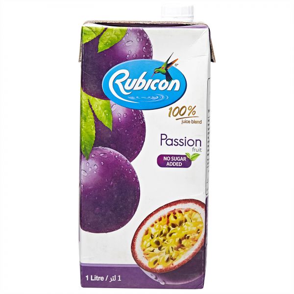 Rubicon Passion Fruit No Added Sugar Juice Drink - 1Litre