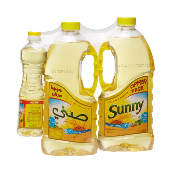 Sunny 1.8 Liter, Pack of 2 + 500ml Cooking Oil