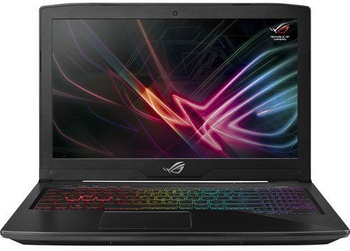 Asus ROG STRIX GL503VM-FY113T Gaming Laptop -Intel Core i7-7700HQ, 17.3-Inch FHD, 1TB HDD + 256GB SSD, 16GB RAM, 6GB VGA-GTX1060, Windows 10, En-Ar Keyboard, Black Metal