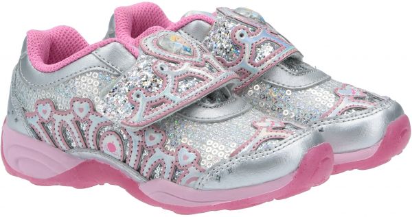 Stride Rite Disney Fashion Sneakers for Girls - Silver & Pink