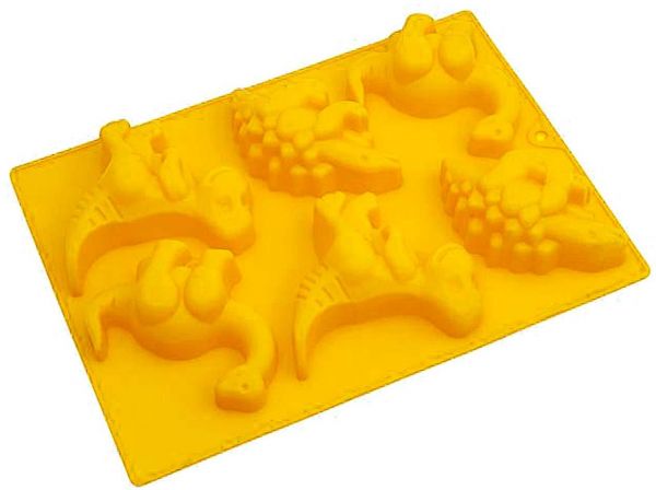 Liying Multipurpose Silicone Bake Mold Dinosaurs, Yellow