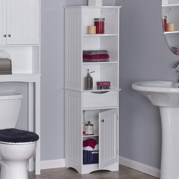 A to Z Furniture-Ashland Tall Cabinet in White
