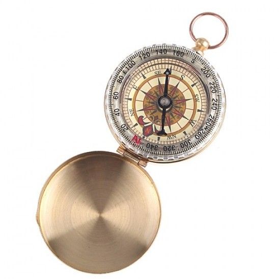 Classic Pocket Watch Style Bronzing Antique Camping Compass[H1984 ]