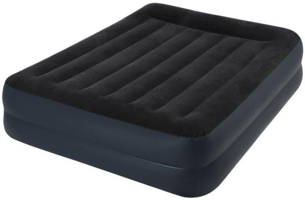 Intex 64124 Airbed Inflatable Double Mattress With Bulit-in Electric Pump 152x203x42cm