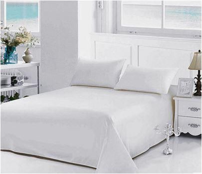 Feifei Home Twin/Single Size, Poly Cotton,Solid Pattern, White - Bed Sheets