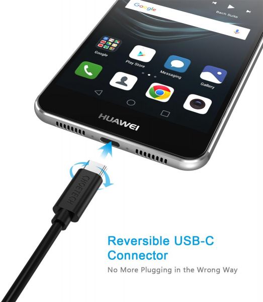 Huawei Mate 9 cable [5 V 5 A rapid charge] 1 m CHOETECH USB Type C to Type A Charging & data transfer cable Huawei Mate 9, compatible with Lumia 950/950 XL