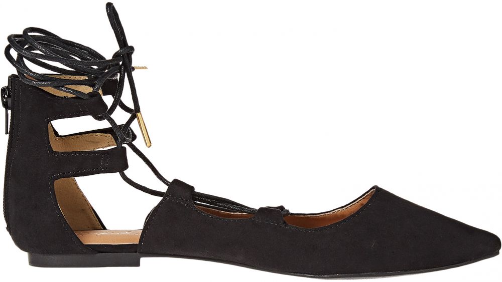 Qupid Flat Shoes for Women - Black