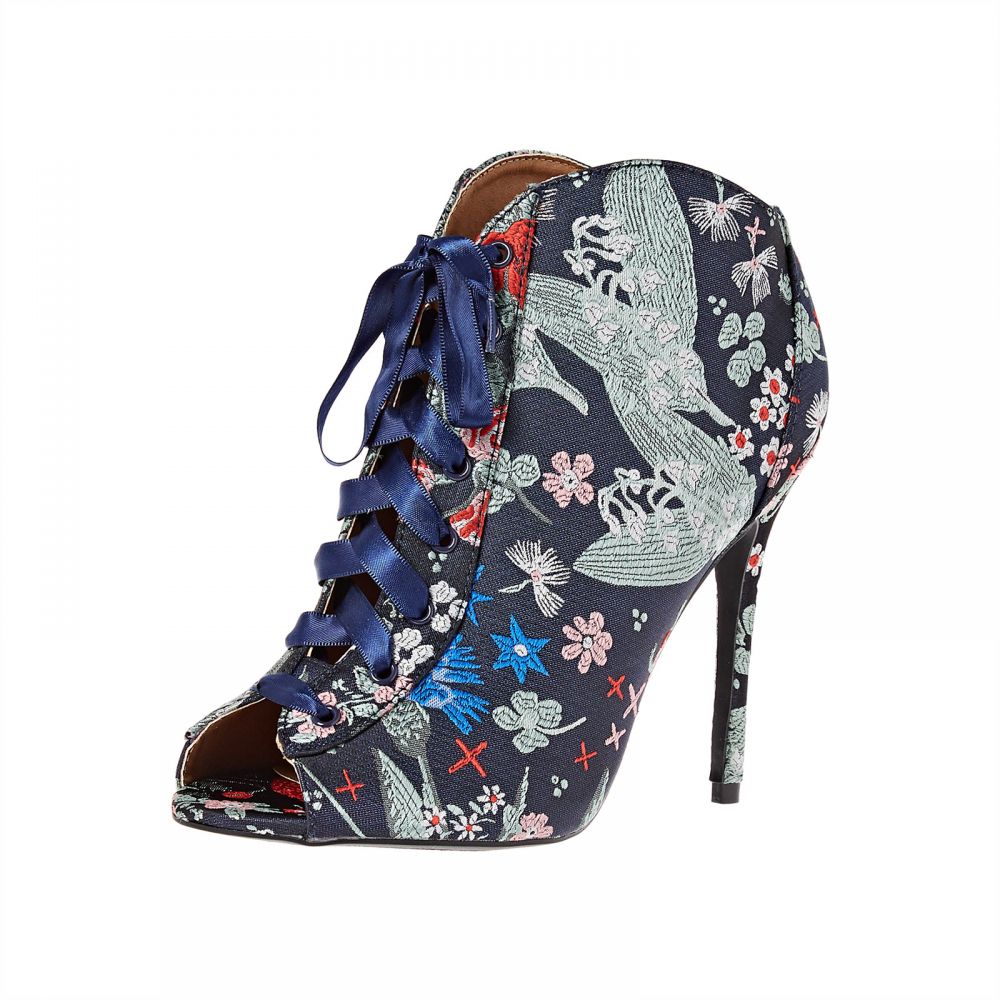 Qupid Heels Boots for Women - Multi Color